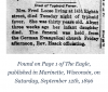 Newspaper report of death of Augusta Eck Loose
