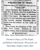 Newspaper Death Notice - 'Tilda' Loose